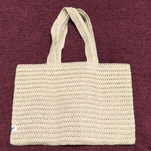Burberry Beige Woven Tote